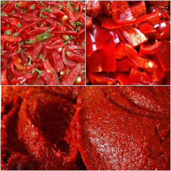 Güneş Kurutma Biber Salçası Acı & Tatlı 1 KG